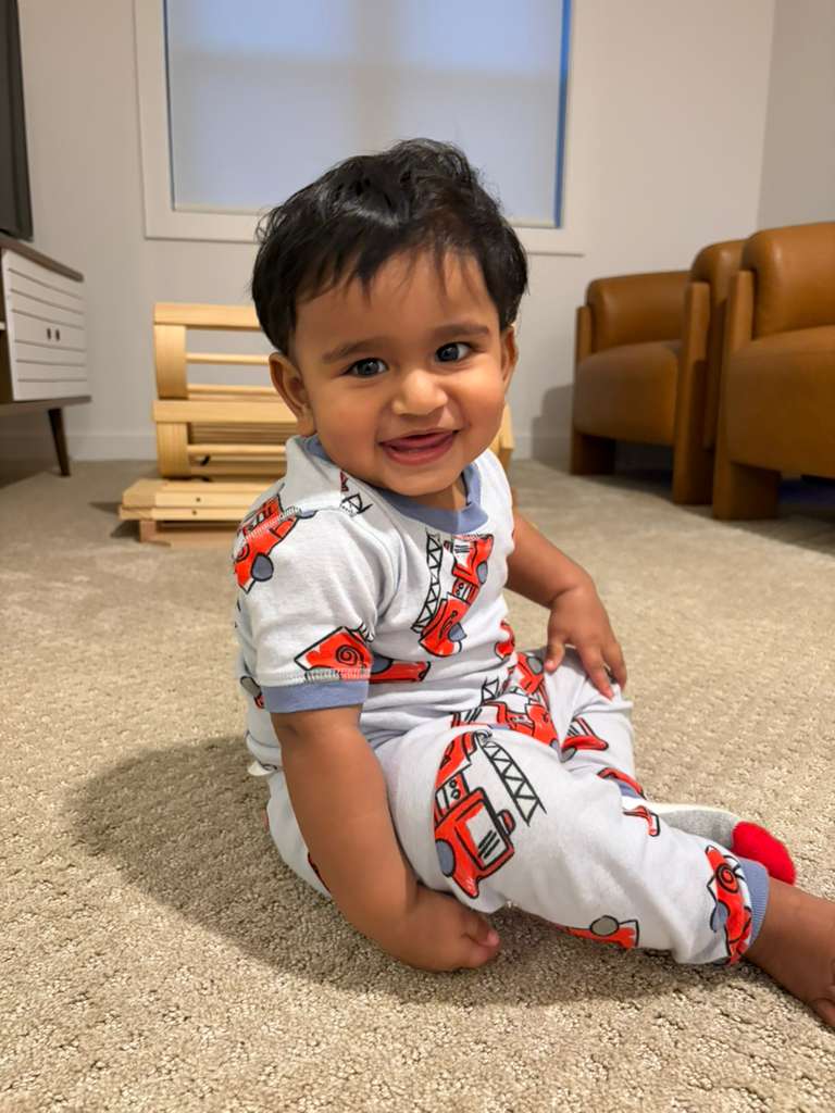 Krish smiling